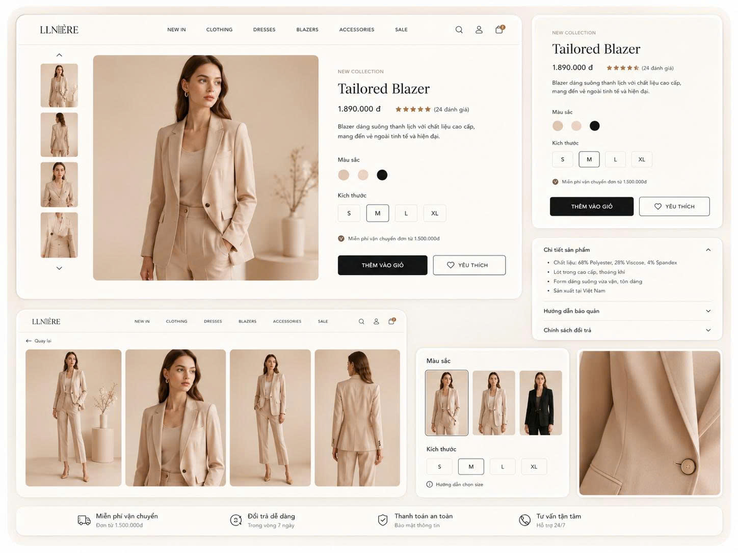 Dự án website thời trang